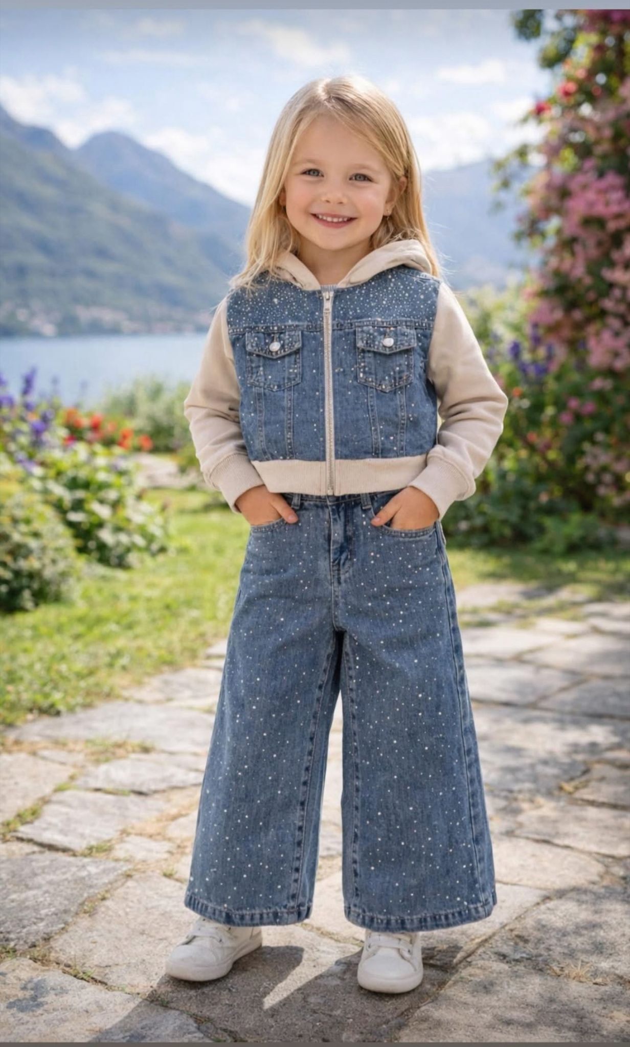 COMPLETO BAMBINA DENIM