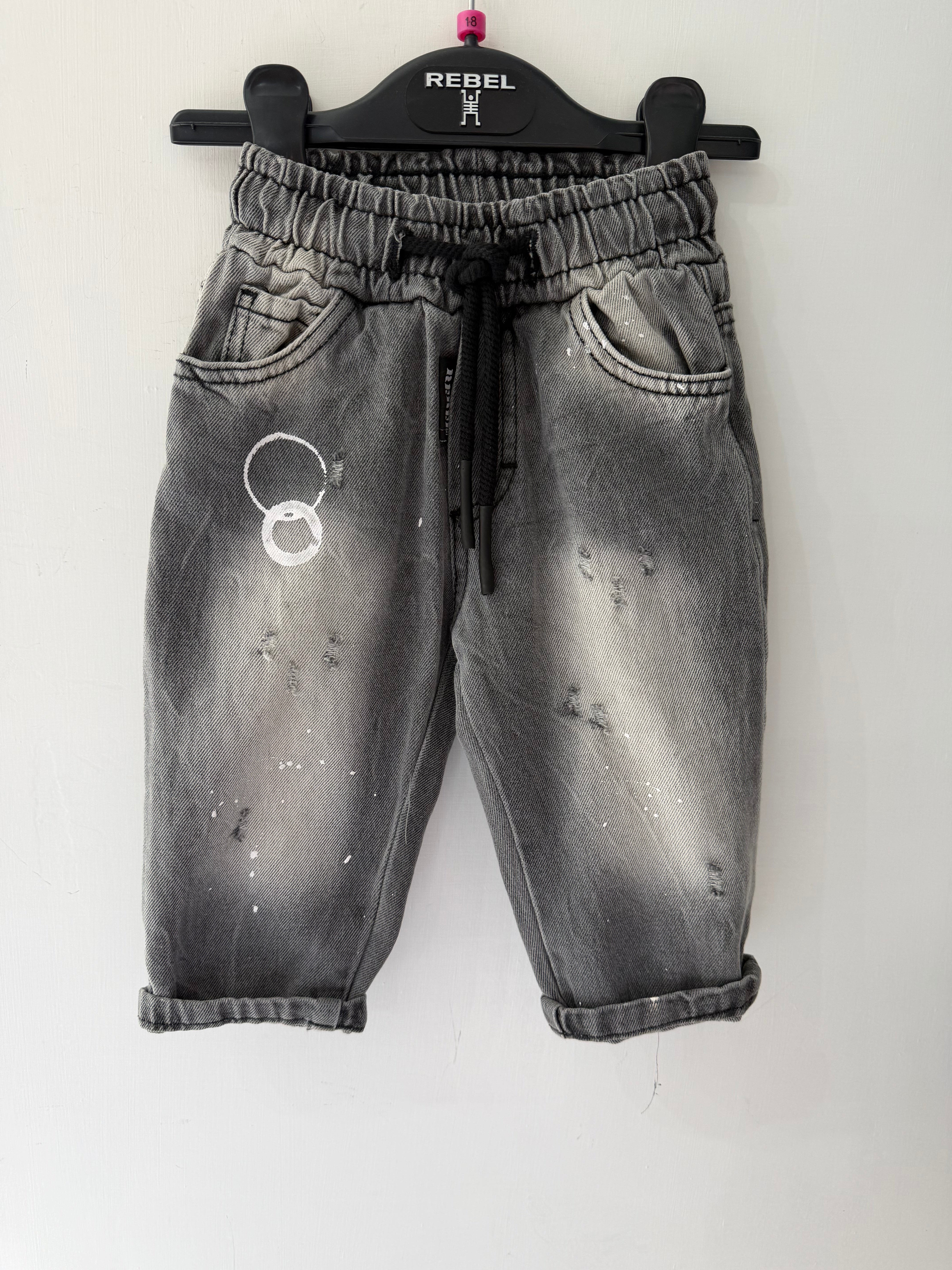 JEANS REBEL BLACK